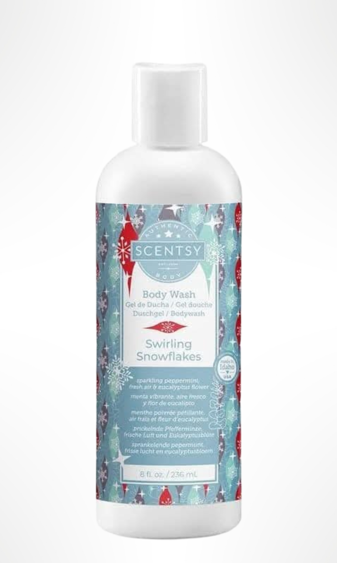 Body Wash Swirling Snowflakes